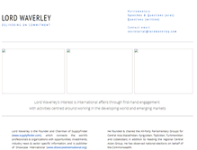 Tablet Screenshot of lordwaverley.com